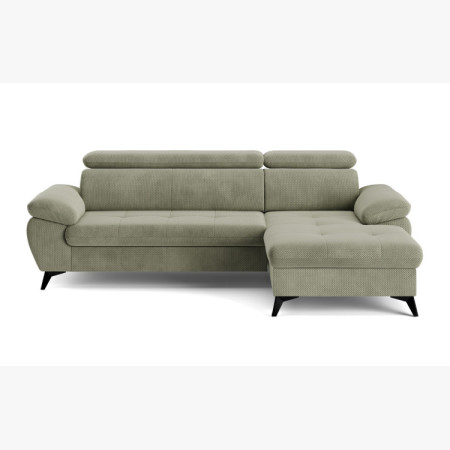 Sarokkanapé ágyfunkcióval zöld - turtle , Jobb oldali sarok