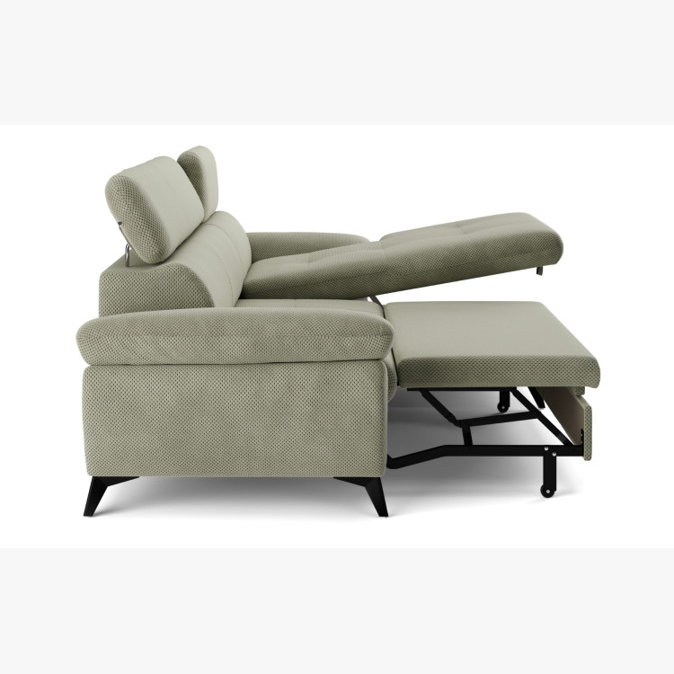 Sarokkanapé ágyfunkcióval zöld - turtle , Jobb oldali sarok