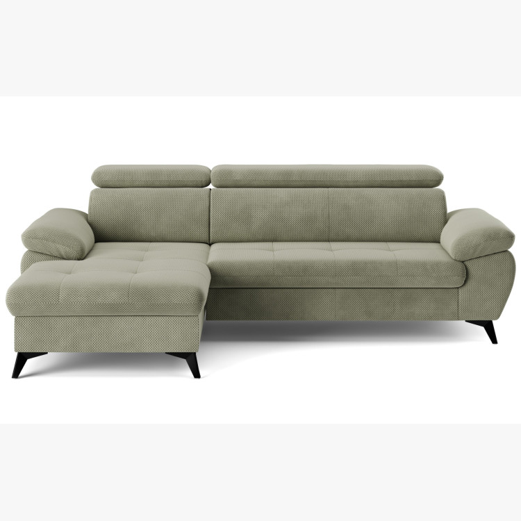 Sarokkanapé ággyá nyitható zöld - turtle , Sarok balos