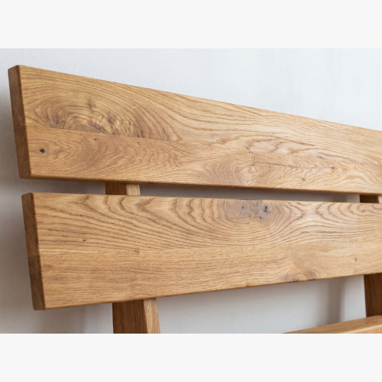 Masszív luxuságy tölgy gerendákból, Franciaágy 180 x 200 cm