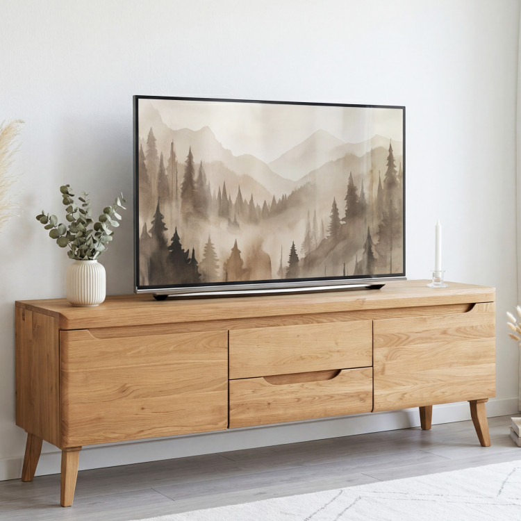 Tölgy Tv asztal lábakon, Praha típus 25