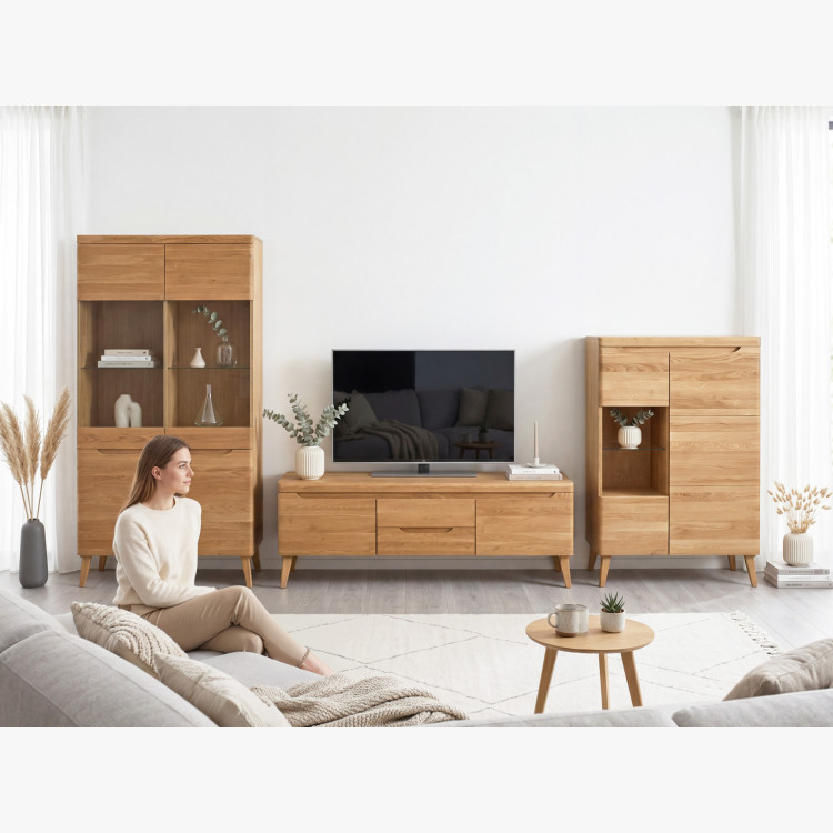 Tölgy Tv asztal lábakon, Praha típus 25