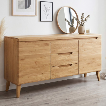 Komód tömör tölgyből lábakon, Praha típus 49