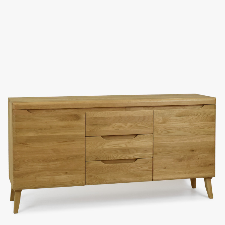 Komód tömör tölgyből lábakon, Praha típus 49