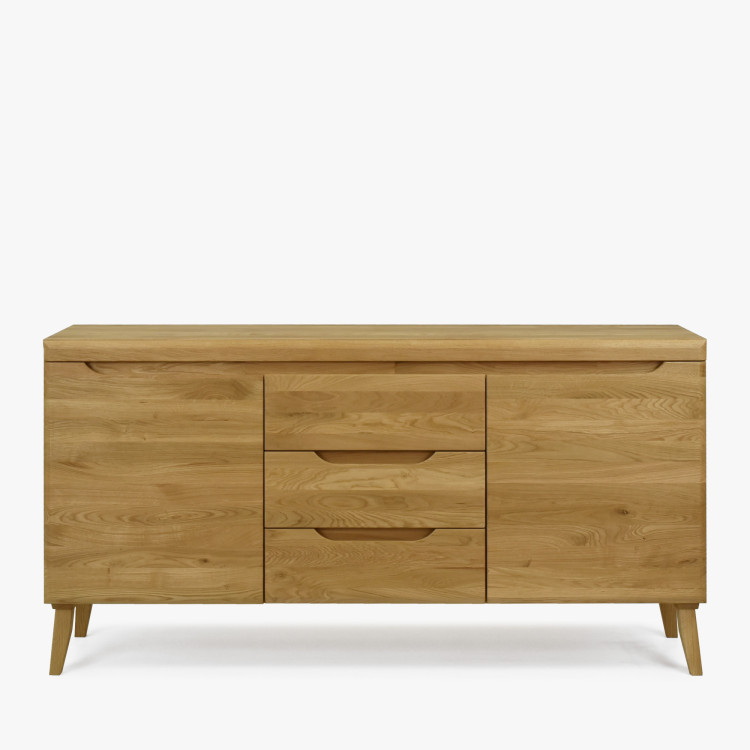 Komód tömör tölgyből lábakon, Praha típus 49