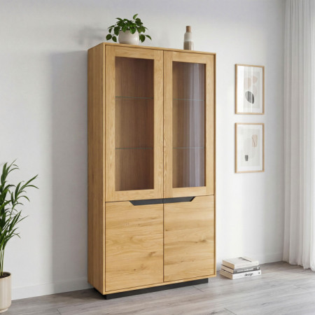 Tölgyfa 2 ajtós vitrin, Budapest