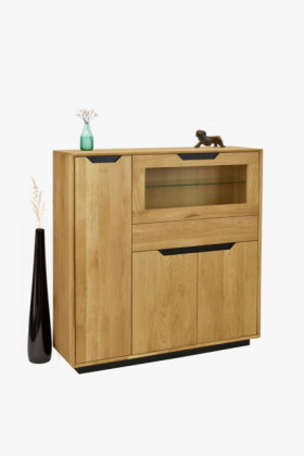 Tölgyfa tálalószekrény 2