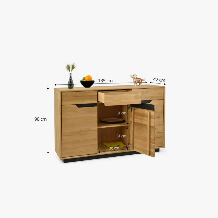 Tölgyfa komód hálószobába