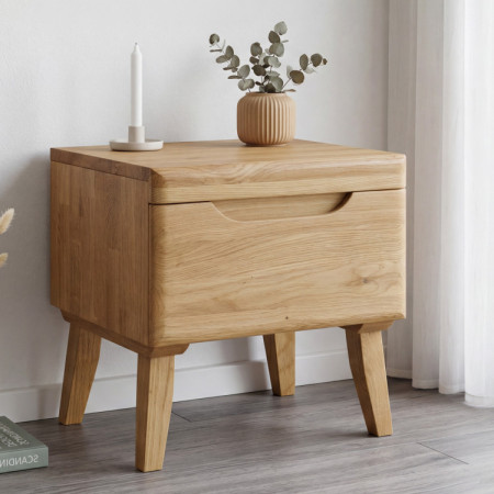 Éjjeli szekrény tölgy lábakkal, Praha