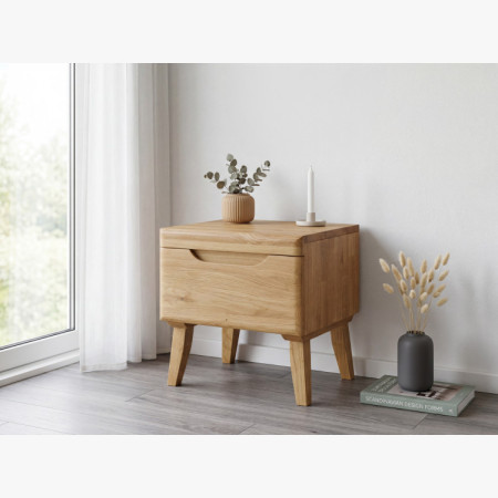 Éjjeli szekrény tölgy lábakkal, Praha