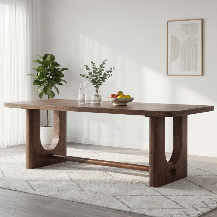 Design étkezőasztal 220 cm dió színben