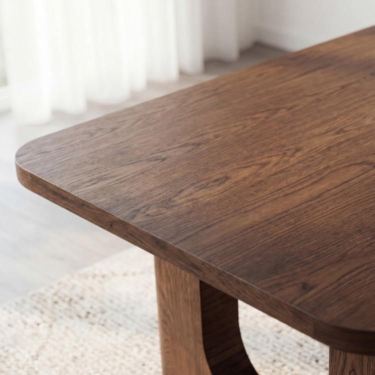 Design étkezőasztal 220 cm dió színben