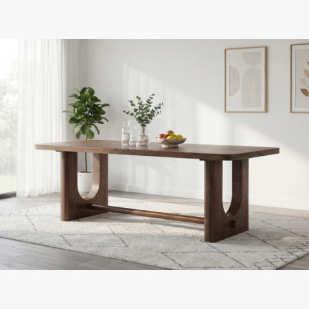 Design étkezőasztal 220 cm dió színben