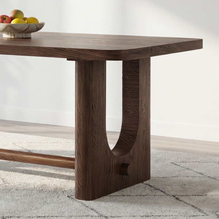 Design étkezőasztal 220 cm dió színben