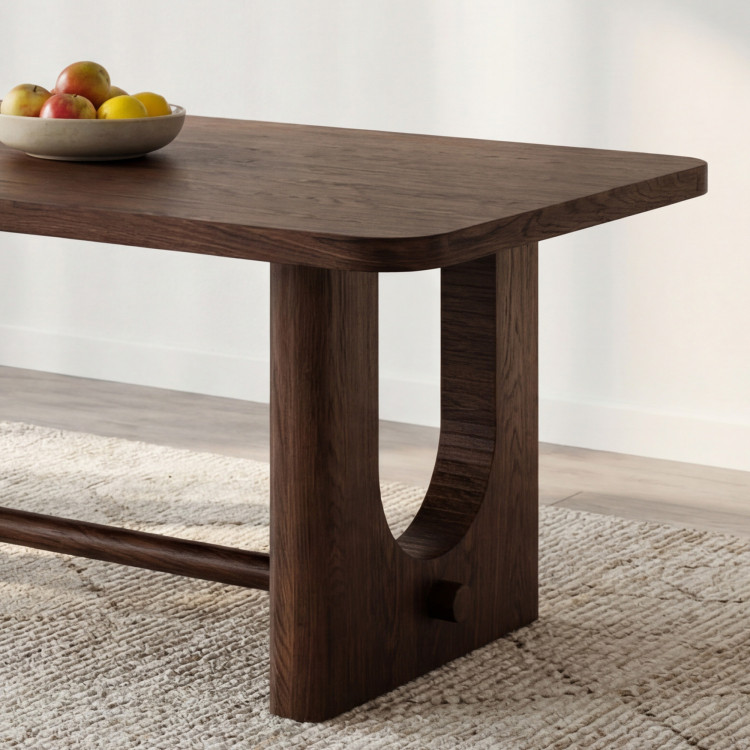 Design étkezőasztal 220 cm dió színben