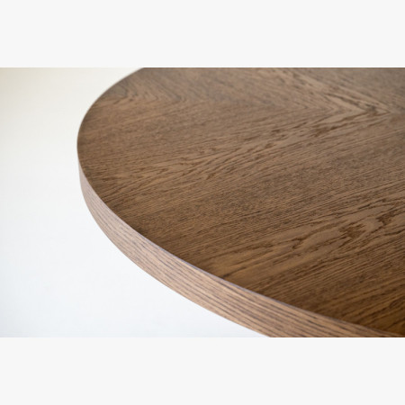 Designos kerek bővíthető asztal 130 cm dió színben