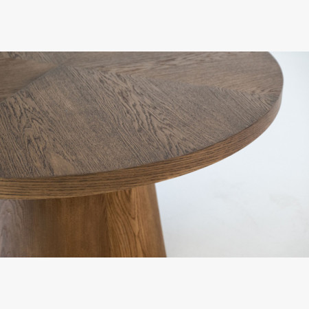 Designos kerek bővíthető asztal 130 cm dió színben