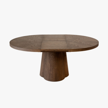 Designos kerek bővíthető asztal 130 cm dió színben