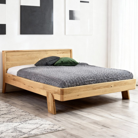 Franciaágy tömör tölgyből, Siena 160 x 200 cm