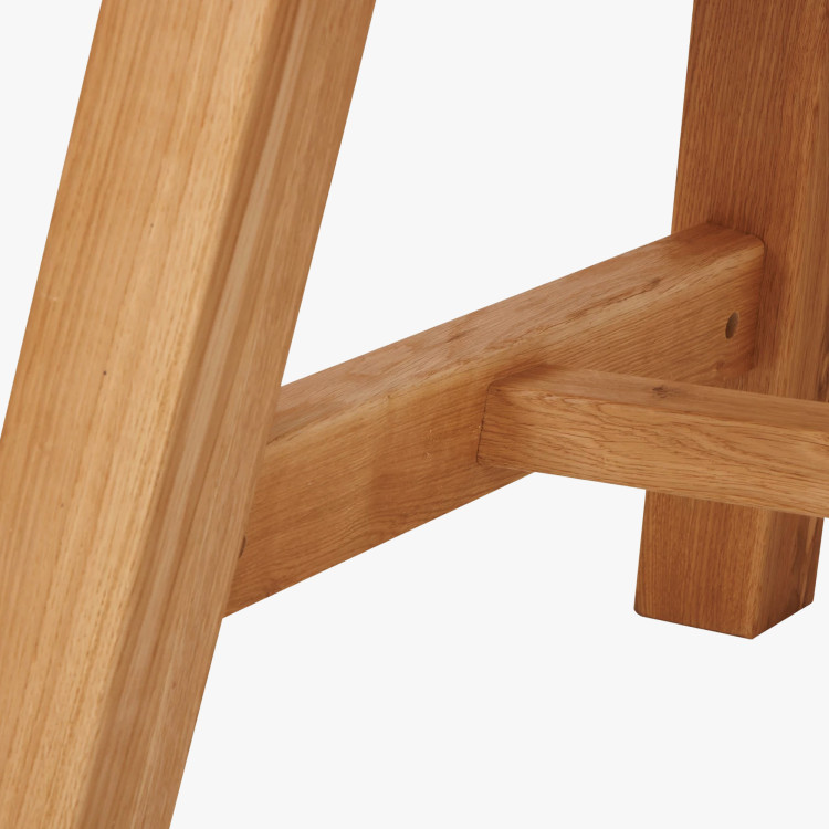 Tölgyfa étkezőasztal 220 x 100 cm téglalap alakú