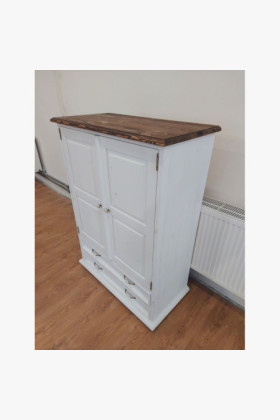 Komód provence-i stílusban – fehér patina (bemutató darab, outlet) 2