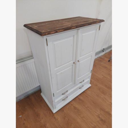 Komód provence-i stílusban – fehér patina (bemutató darab, outlet)