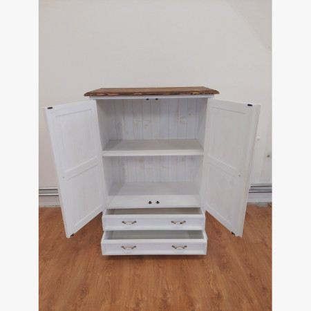 Komód provence-i stílusban – fehér patina (bemutató darab, outlet)