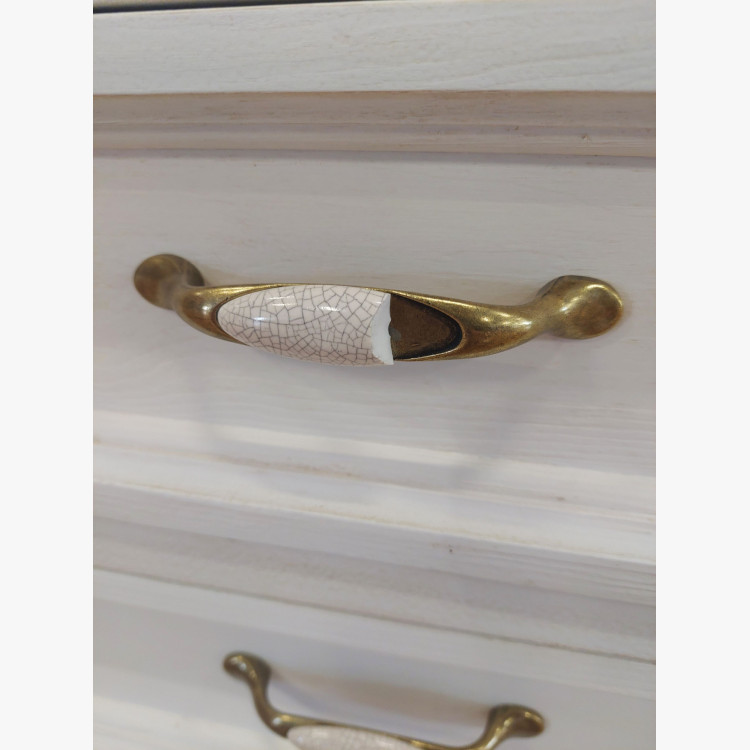 Komód provence-i stílusban – fehér patina (bemutató darab, outlet)