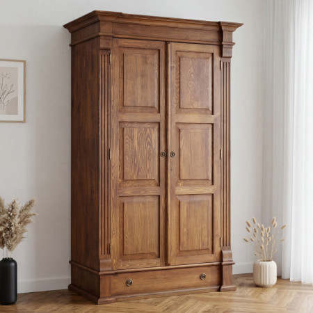 GARDRÓBSZEKRÉNY PRESTIGE (D-SAW-67 A) BARNA LAKK