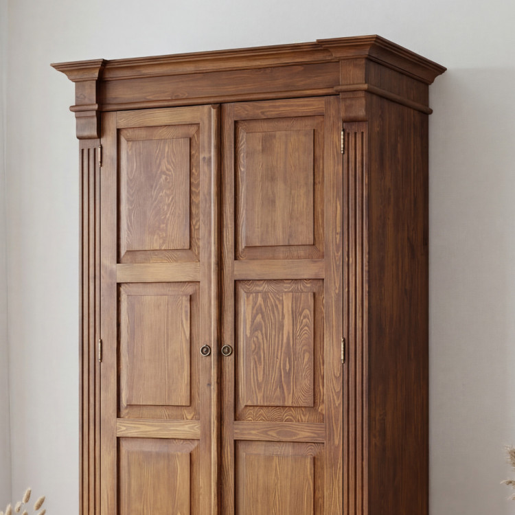 GARDRÓB SZEKRÉNY PRESTIGE (D-SAW-67 C) BARNA LAKK