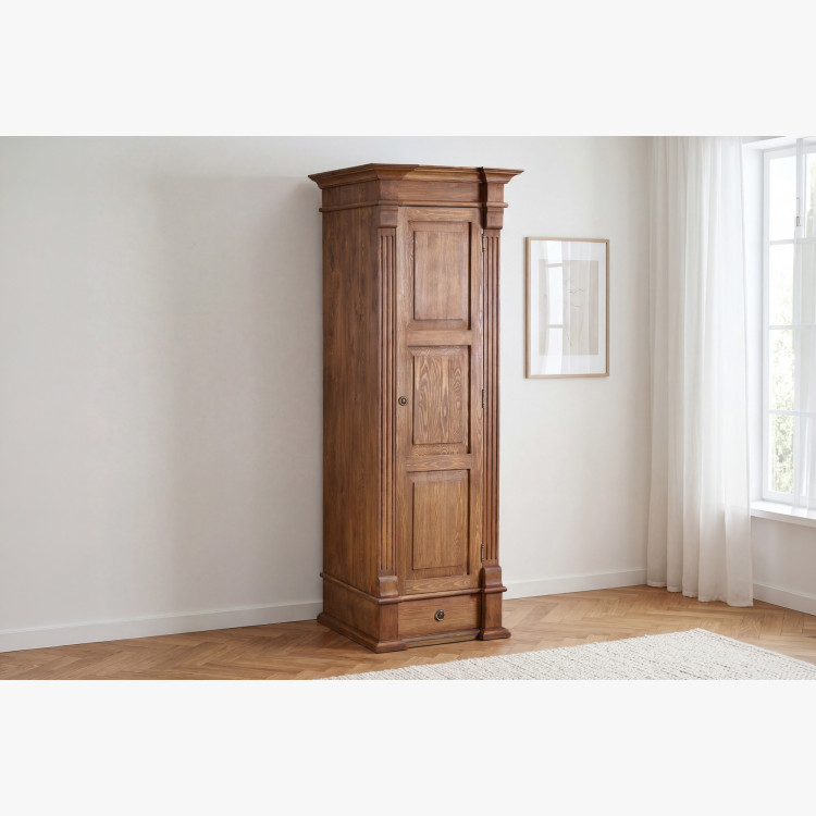 GARDRÓBSZEKRÉNY PRESTIGE (D-SAW-66A) BARNA LAKK