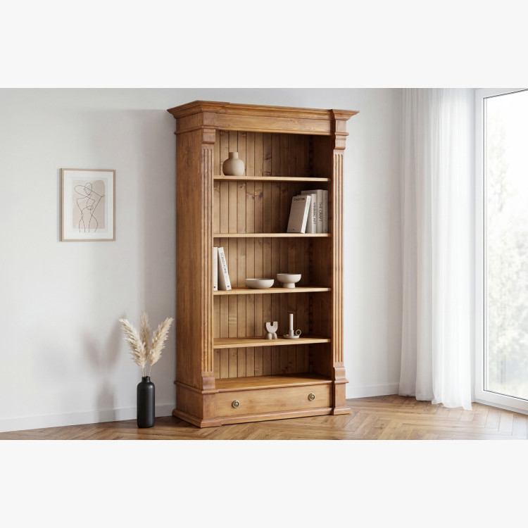 FA KÖNYVSZEKRÉNY PRESTIGE (REG-61) BARNA LAKK