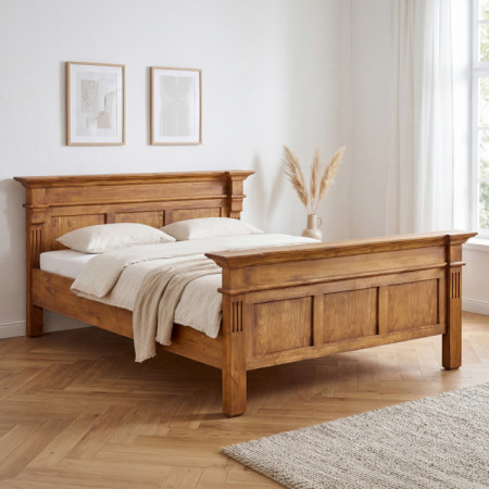 TÖMÖRFA ÁGY PRESTIGE (160 X 200) BARNA LAKK