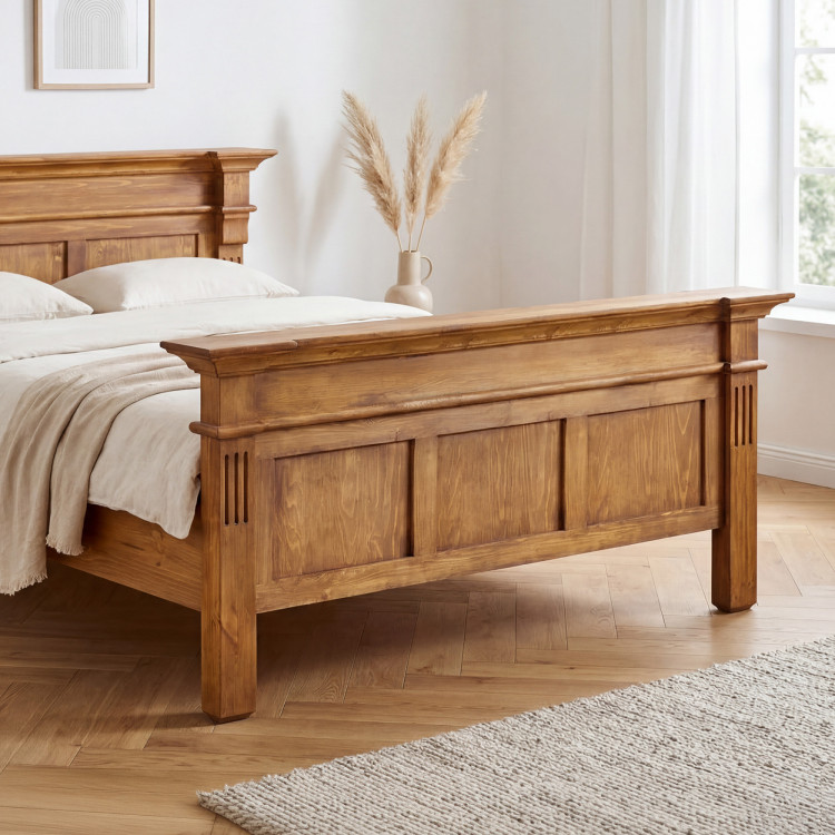 TÖMÖRFA ÁGY PRESTIGE (160 X 200) BARNA LAKK