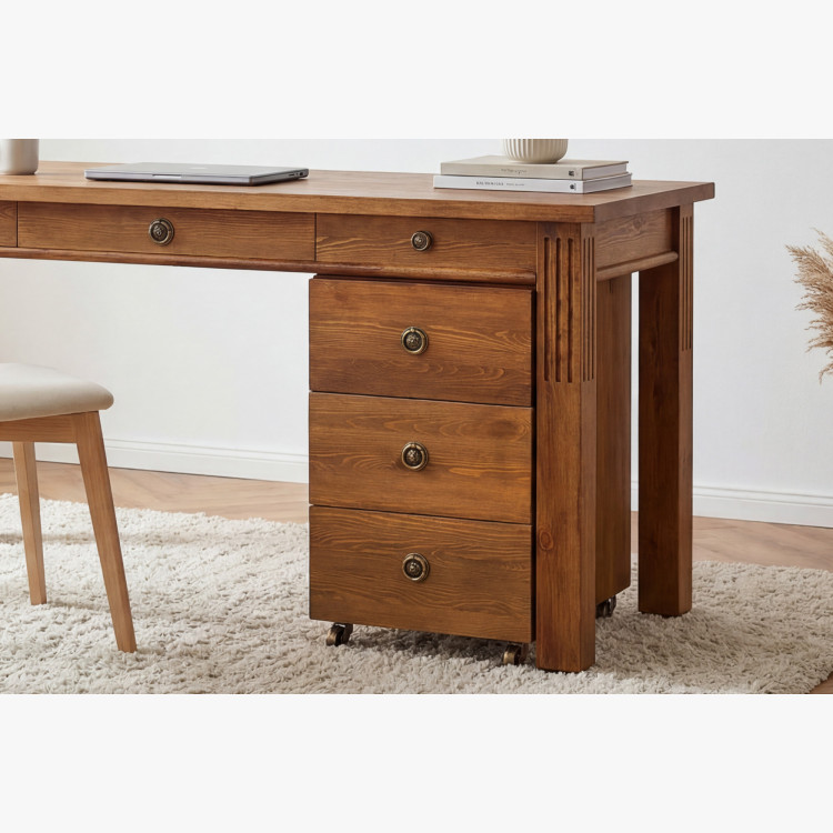 PC ASZTAL PRESTIGE (D-BIR-61), BARNA LAKK