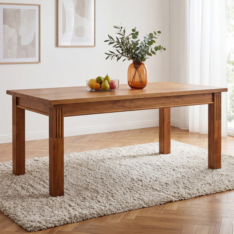 Tömörfa étkezőasztal PRESTIGE 140 x 80