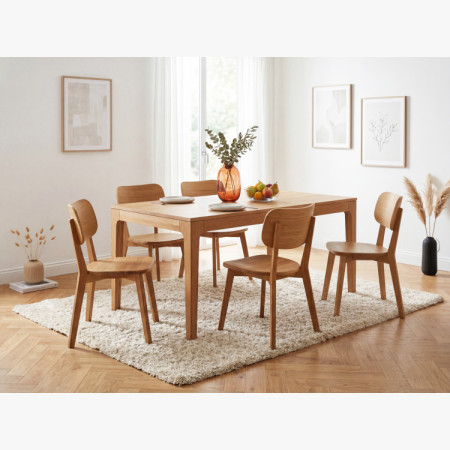 Kihúzható fa asztal - tölgy 140-190 cm