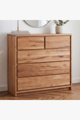 Tömör tölgy komód tölgyből – szélesség 88,5 cm , magasság 97,5 cm