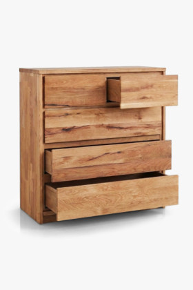 Tömör tölgy komód tölgyből – szélesség 88,5 cm , magasság 97,5 cm 2