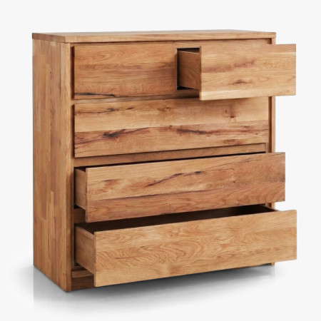 Tömör tölgy komód tölgyből – szélesség 88,5 cm , magasság 97,5 cm