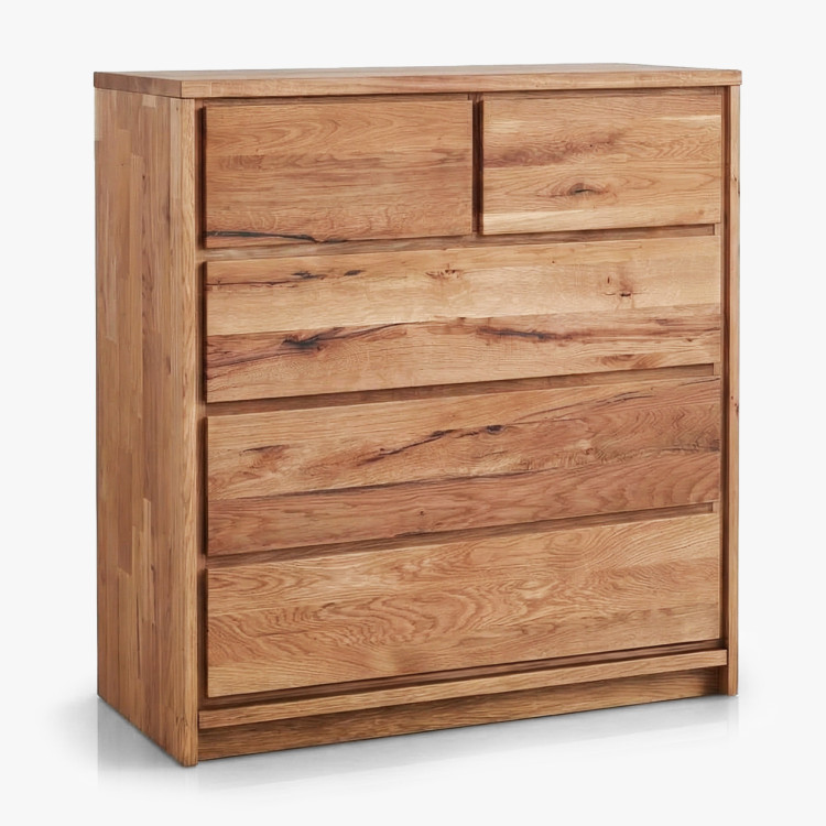 Tömör tölgy komód tölgyből – szélesség 88,5 cm , magasság 97,5 cm