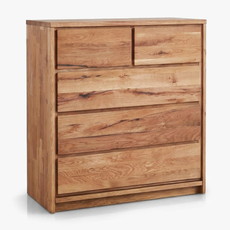 Tömör tölgy komód tölgyből – szélesség 88,5 cm , magasság 97,5 cm