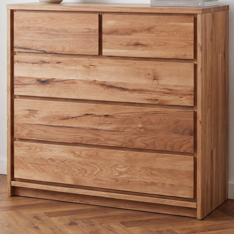 Tömör tölgy komód tölgyből – szélesség 88,5 cm , magasság 97,5 cm