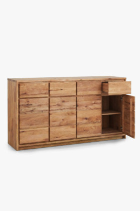 Széles tölgyfa komód tölgyfából – szélesség 171,5 cm 2