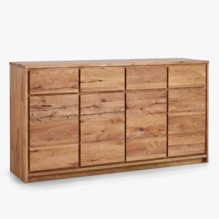 Széles tölgyfa komód tölgyfából – szélesség 171,5 cm