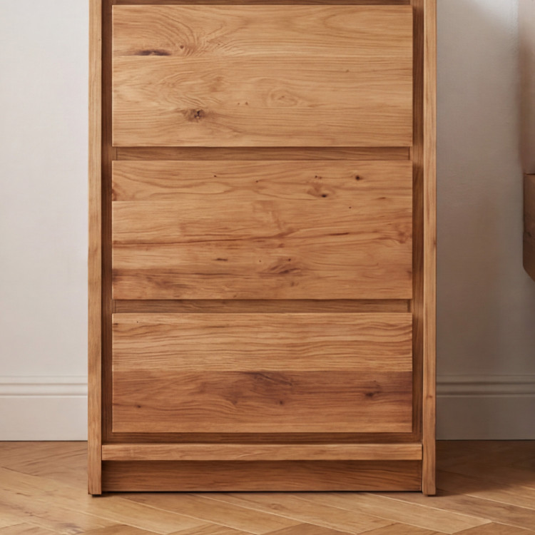 Tölgy éjjeli szekrény tölgyből – 3 fiók