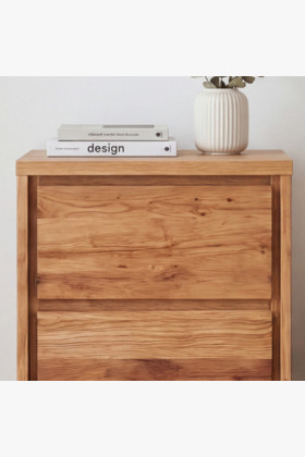 Tölgy éjjeliszekrény – 2 fiók 2