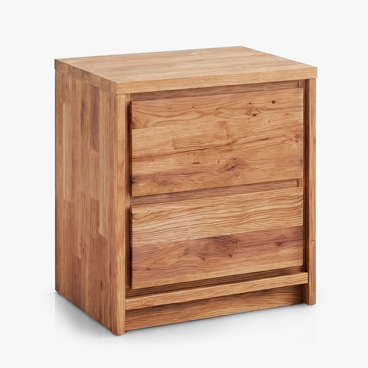 Tölgy éjjeliszekrény – 2 fiók