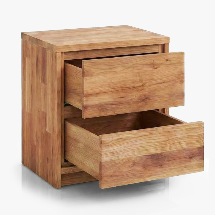 Tölgy éjjeliszekrény – 2 fiók