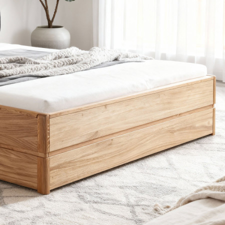 Ágy 180 cm tárolóval, Helsinki Olaj